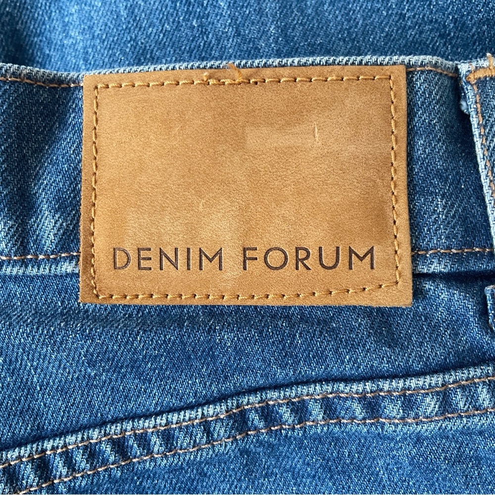 Denim Forum Francoise High Rise Straight Jeans in Between The Sheets Wash 26 - Picture 7 of 11
